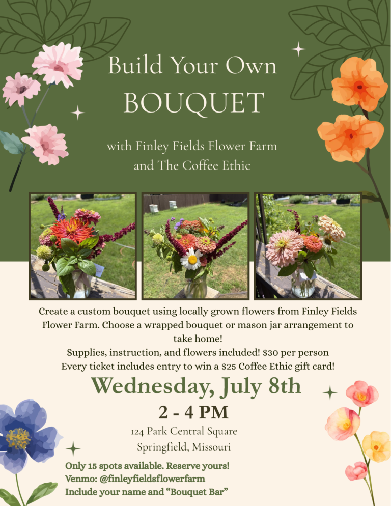 Green And Beige Elegant Illustrative Event Flower Workshop Flyer 768x994